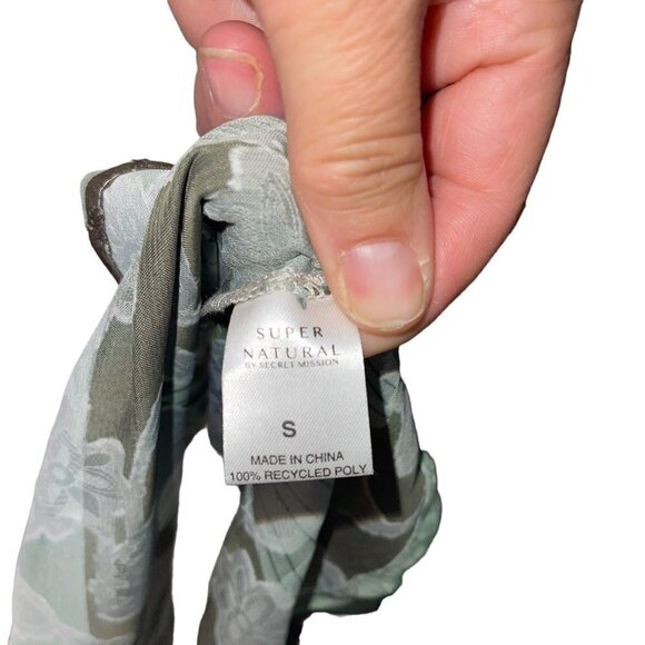 Super Natural By Secret Mission Womens Dress Size Small Multicolor Jungle Floral - Picture 6 of 10